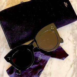 NWOT CELINE Women's 41443/S 50mm Black Sunglasses